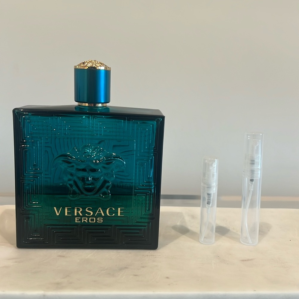 Versace Eros by Versace 5ml sample in refillable travel atomizer